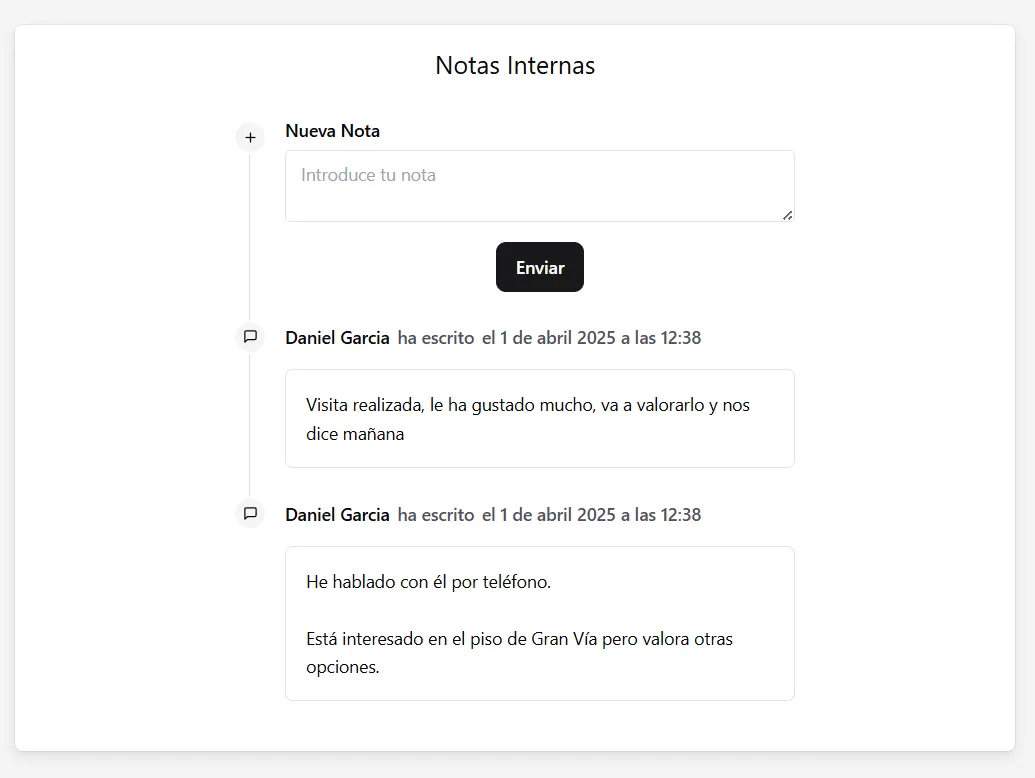 Notas internas